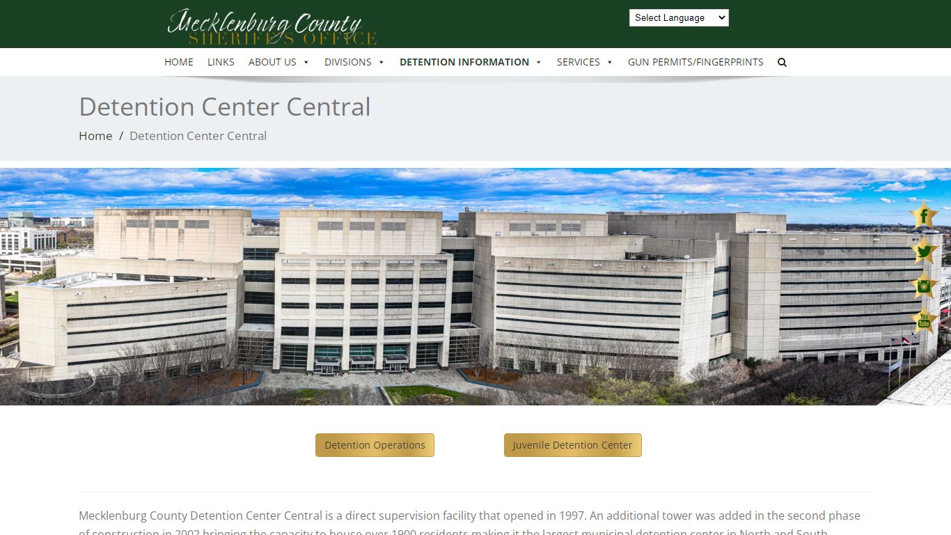 Detention Center Central - mecksheriff.com